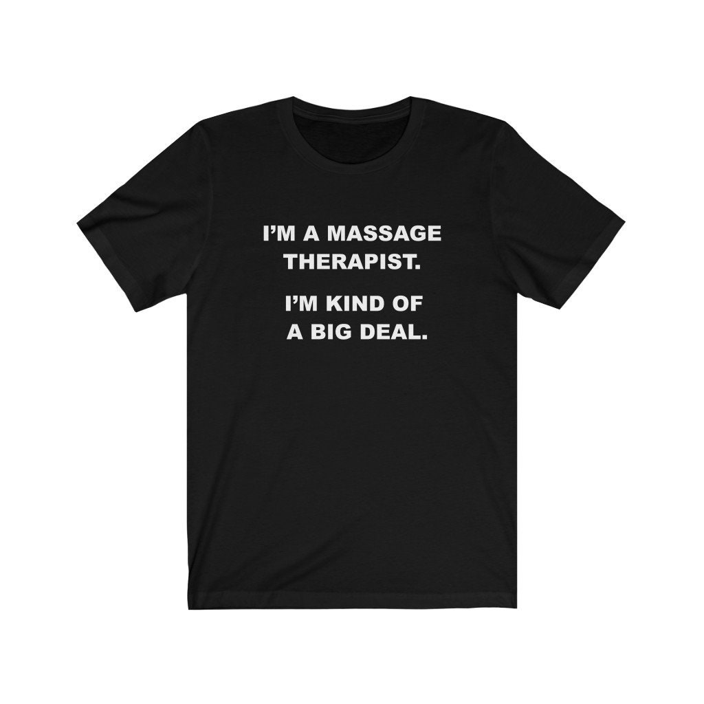 Massage Therapeut Shirt, Geschenk, Big Deal Unisex Jersey T-Shirt, Masseuse Geburtstag, Weihnachtsgeschenk von OUToftheBOXGiftShop