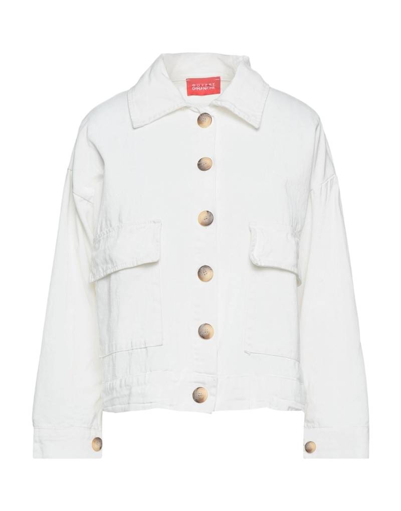OUVERT DIMANCHE Jeansjacke/-mantel Damen Weiß von OUVERT DIMANCHE