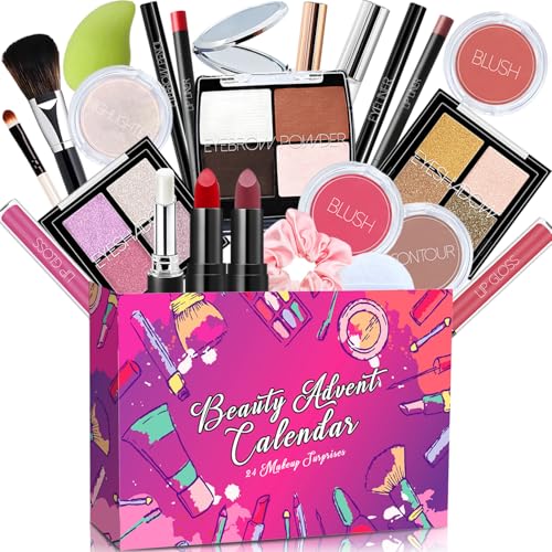 Make-up-Adventskalender 2024, Beauty-Countdown-Kalender für Frauen, Teenager, Weihnachtsgeschenke für Frauen, modische Dinge für Teenager, Geschenke Make-up-Adventskalender 2024, Beauty-Countdown-Kalender für Frauen, Teenager, Weihnachtsgeschenke für Frauen, modische Dinge für Teenager, Geschenke von OUXUNX