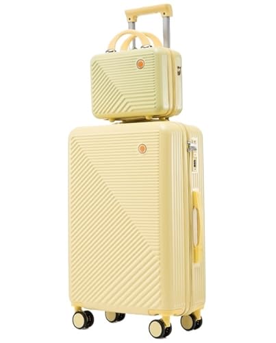 OUYUE Koffer 24-Zoll-Koffer Mit Reisetasche, Leichter ABS-Koffer Mit Universalrädern Für Damen Und Herren Reisekoffer (Color : D, Size : 24in) von OUYUE