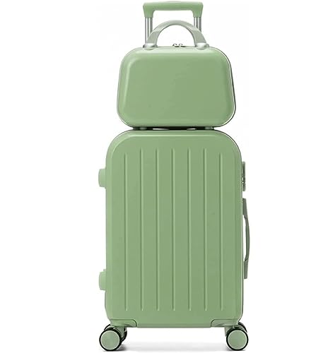 OUYUE Koffer Gepäck-Hartschalenkoffer, Leichtes Passwort-Gepäck, Rollkoffer Für Herren Und Damen Reisekoffer (Color : A, Size : 24inch) von OUYUE