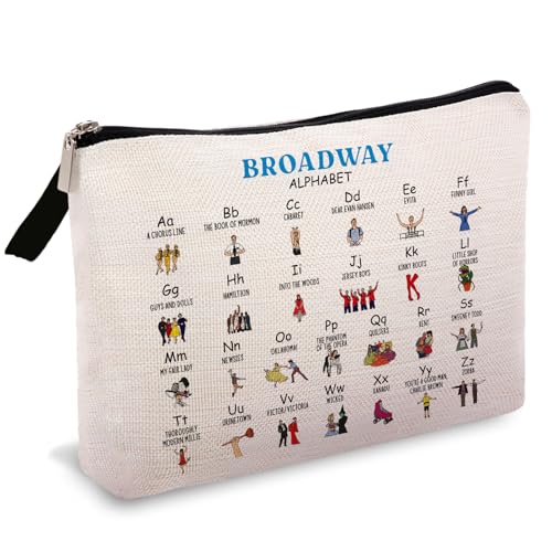 OUZ Broadway Merchandise, Geschenk für Musiktheaterliebhaber, sechs Königin, Musikgeschenk für Frauen, Mädchen, Schwester, Geburtstag, Abschlussfeier, 1 x Make-up-Tasche, modisch von OUZ