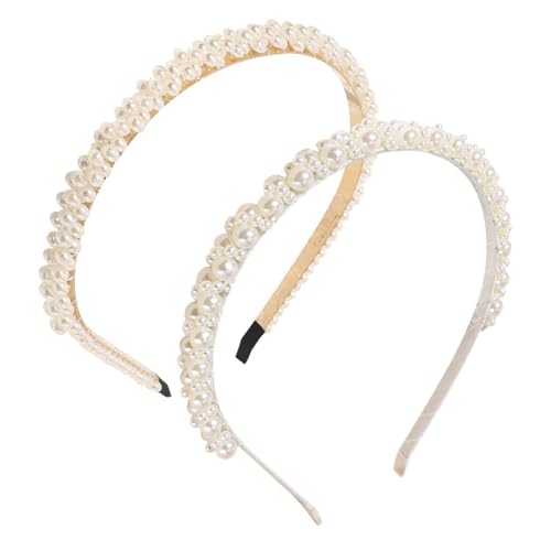 2 Stück Perlenstirnband, Retro -Stirnband, Elees Damenstirnband, Frisurdekoration, Frauenhaarzubehör Für Frauen 2 Stück Perlenstirnband, Retro -Stirnband, Elees Damenstirnband, Frisurdekoration, Frauenhaarzubehör Für Frauen von OVDGWC