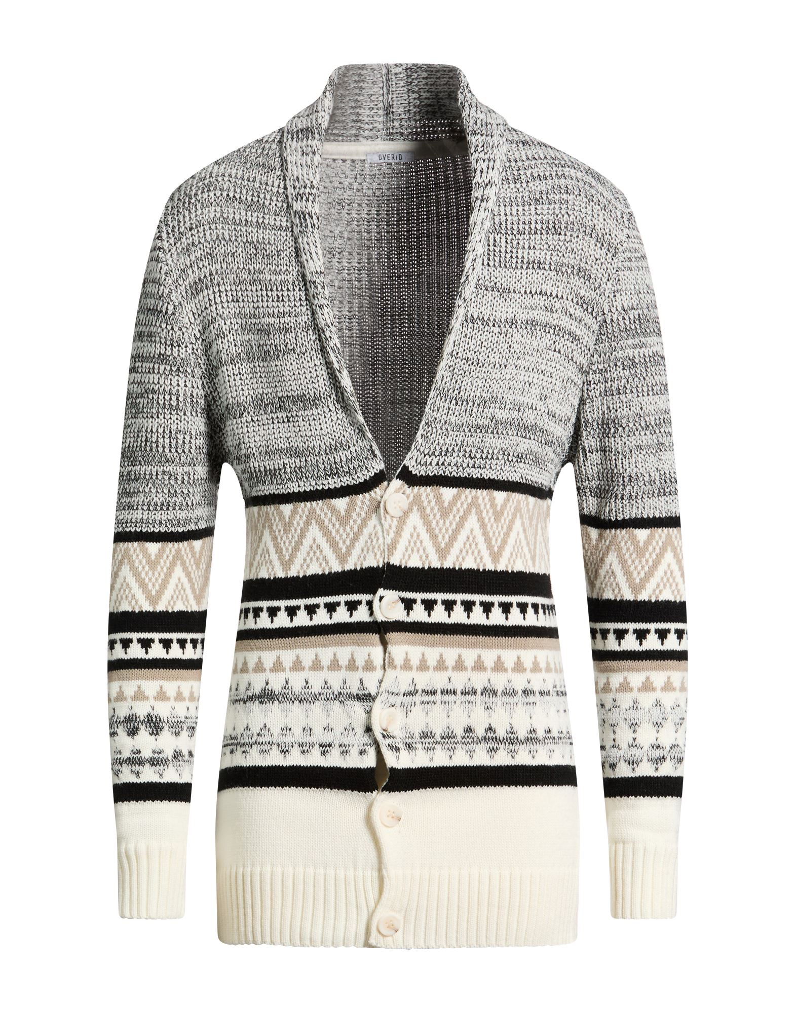 OVER/D Strickjacke Herren Elfenbein von OVER/D