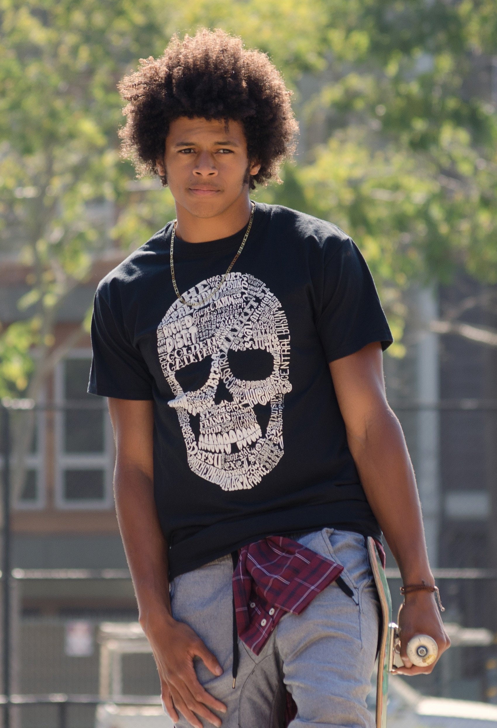 San Francisco Skull T-Shirt Anatomie Karte Unisex - Erhältlich in S M L Xl von OVERSTEPclothing