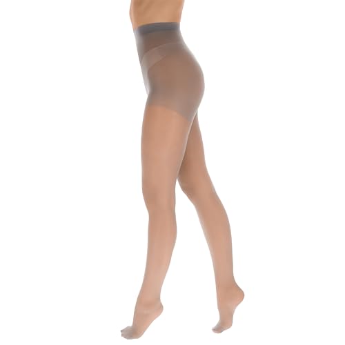 OVISSA Klassische Strumpfhosen für Damen hoher Taille I Transparente Italienische Strumpfhosen 20 DEN, elastischer weicher verstärkter Zehenbereich figurformender I Größen S-XXL von OVISSA