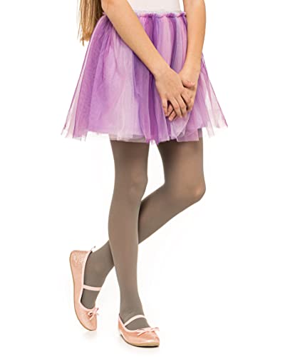 OVISSA Strumpfhose Mädchen Ballettstrumpfhose Kinderstrumpfhosen, Grau 5-6 Jahre von OVISSA