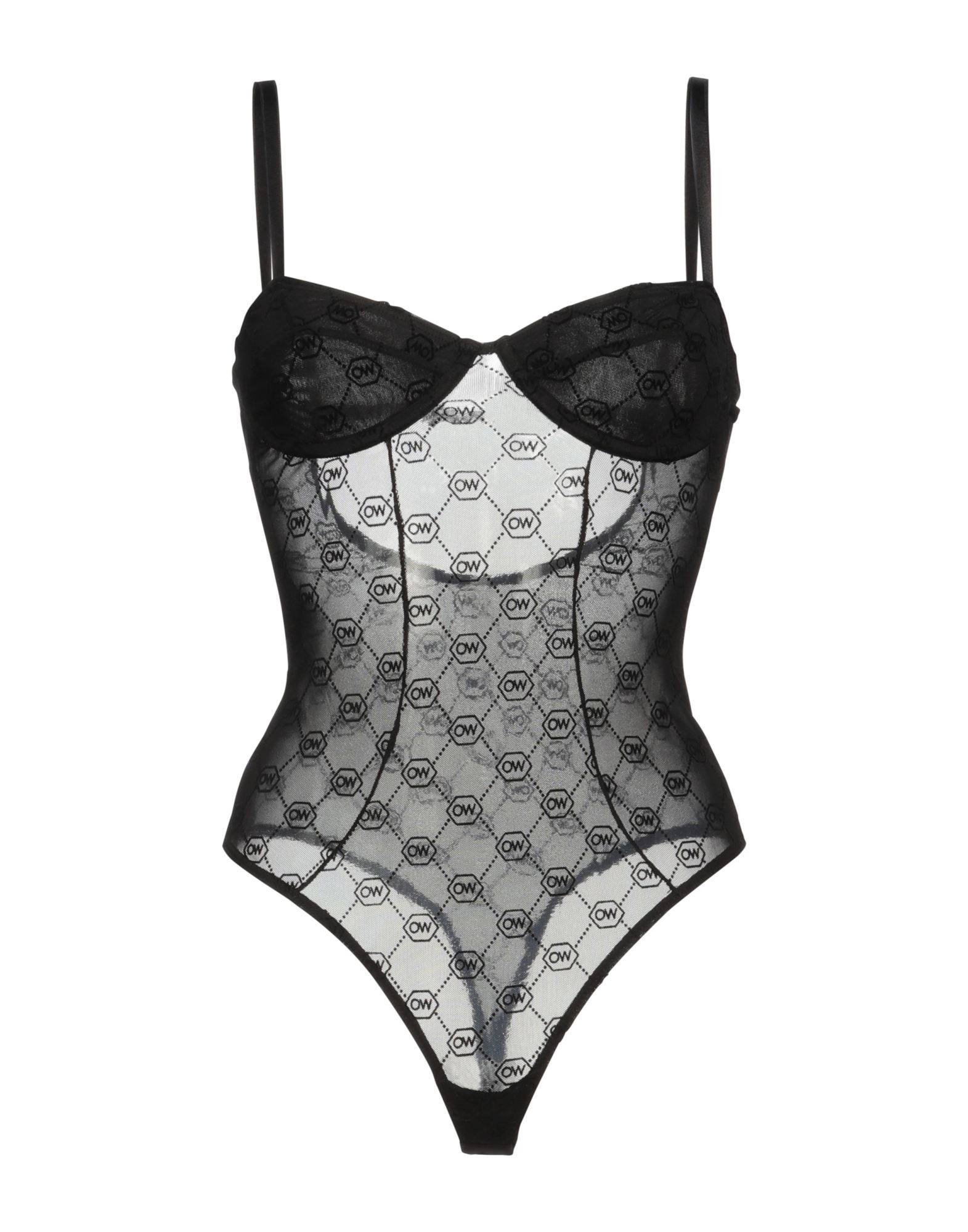 OW COLLECTION Lingerie Body Damen Schwarz von OW COLLECTION