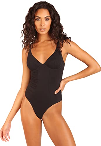 OW Intimates Damen Bea Body Shirt, Schwarz, XS EU von OW COLLECTION