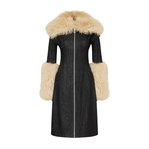 OW Collection | HALIFAX Denim Coat | Women's Ebony Coats von OW Collection