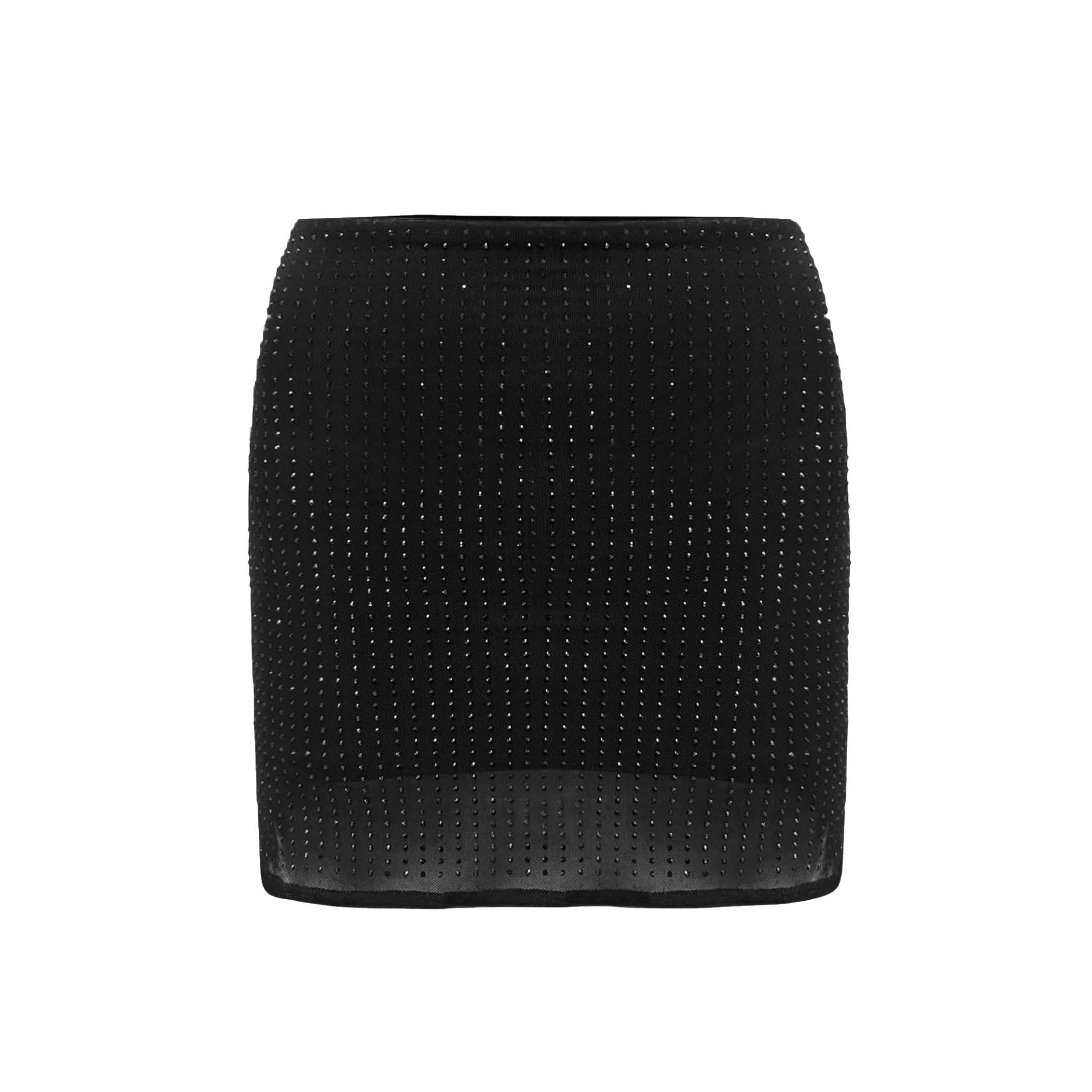 MESHA Rhinestone Mini Skirt - Black - S - OW Collection - Mini skirts MESHA Rhinestone Mini Skirt - Black - S - OW Collection - Mini skirts von OW Collection