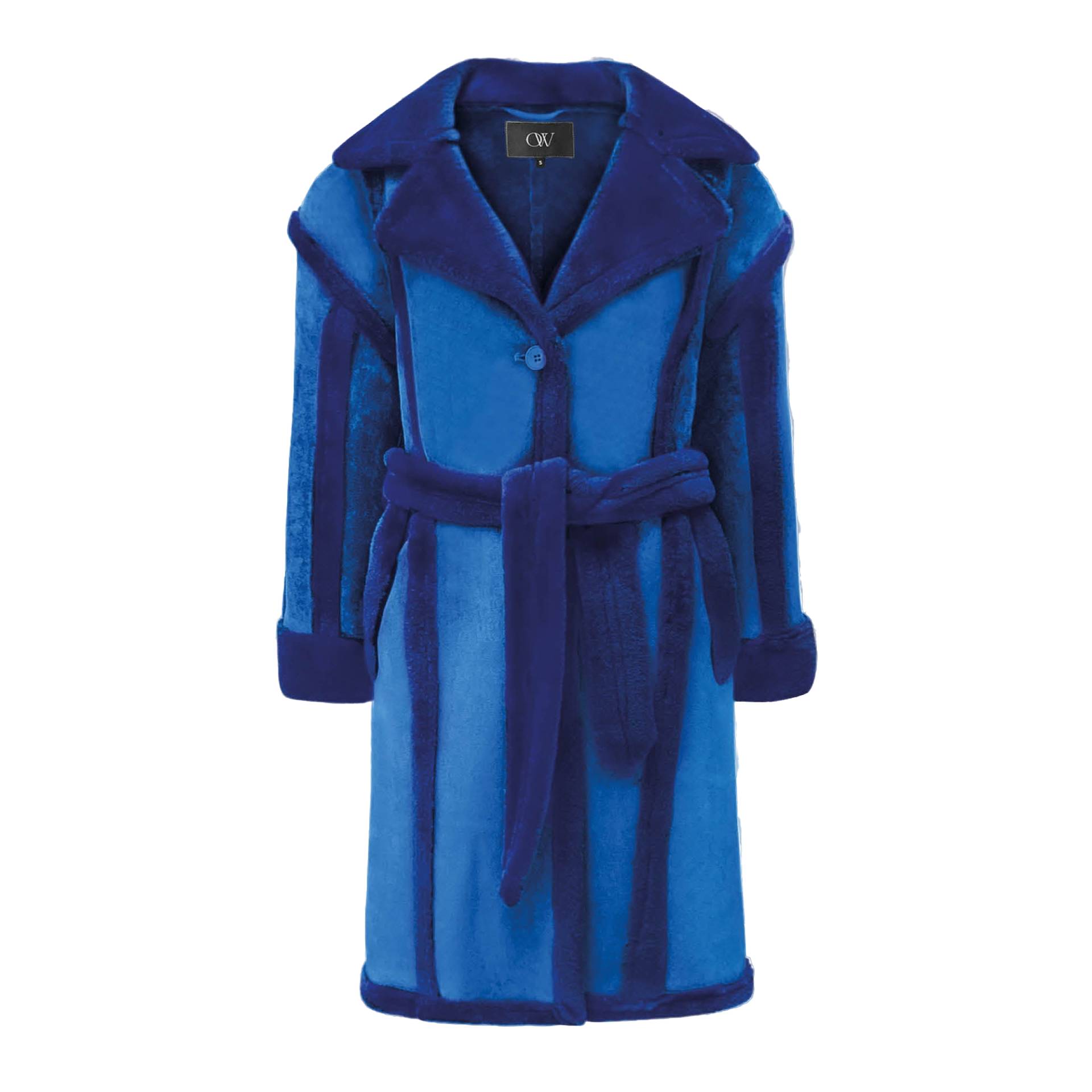 NEW YORK Coat - Blue - XL - OW Collection - Coats NEW YORK Coat - Blue - XL - OW Collection - Coats von OW Collection