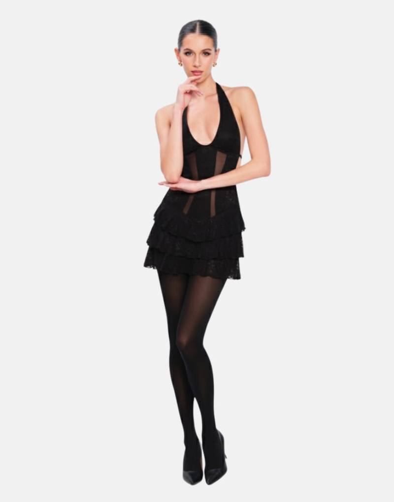 OW Collection - Eleanor - Minikleid in Schwarz von OW Collection