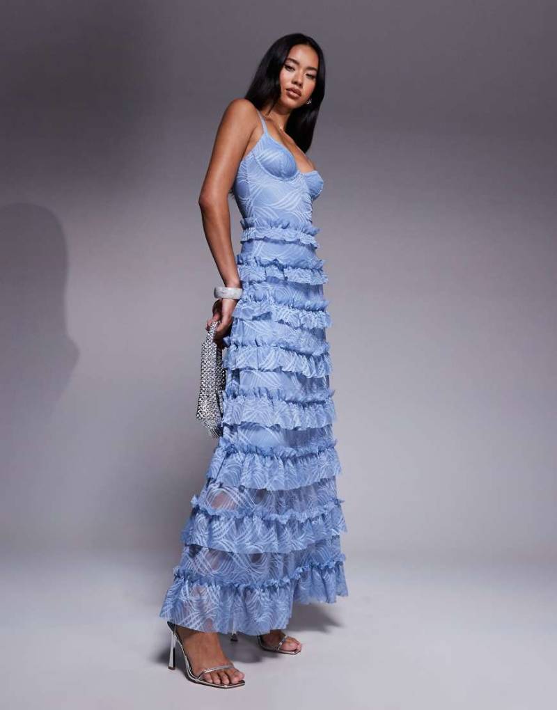 OW Collection - Marina - Maxikleid in Blau von OW Collection