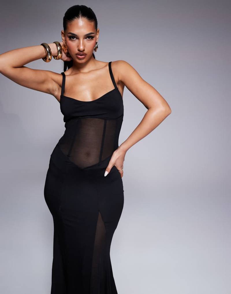 OW Collection - Serenity - Maxikleid in Schwarz von OW Collection