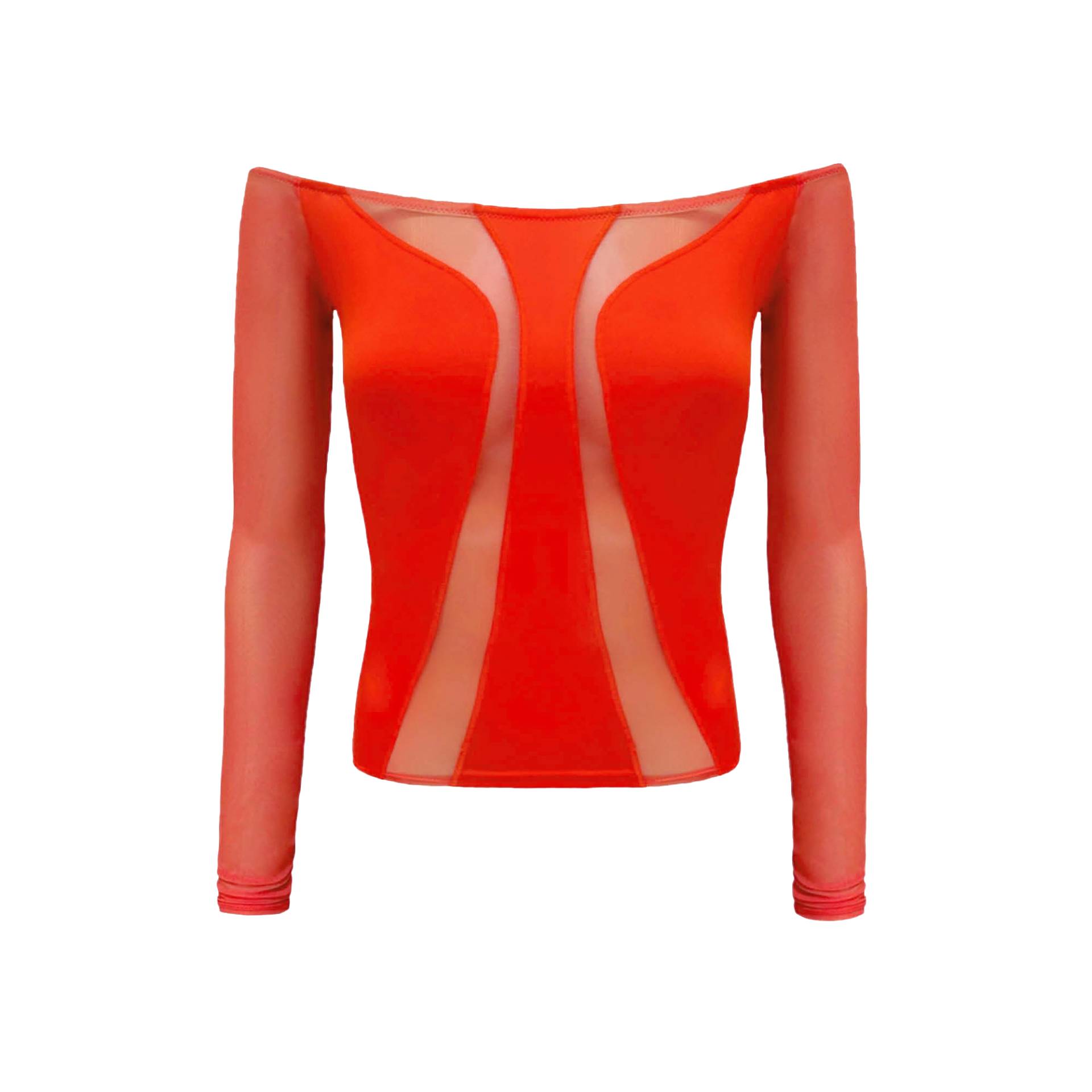 SWIRL Blouse - Orange - XL - OW Collection - Off shoulder tops SWIRL Blouse - Orange - XL - OW Collection - Off shoulder tops von OW Collection