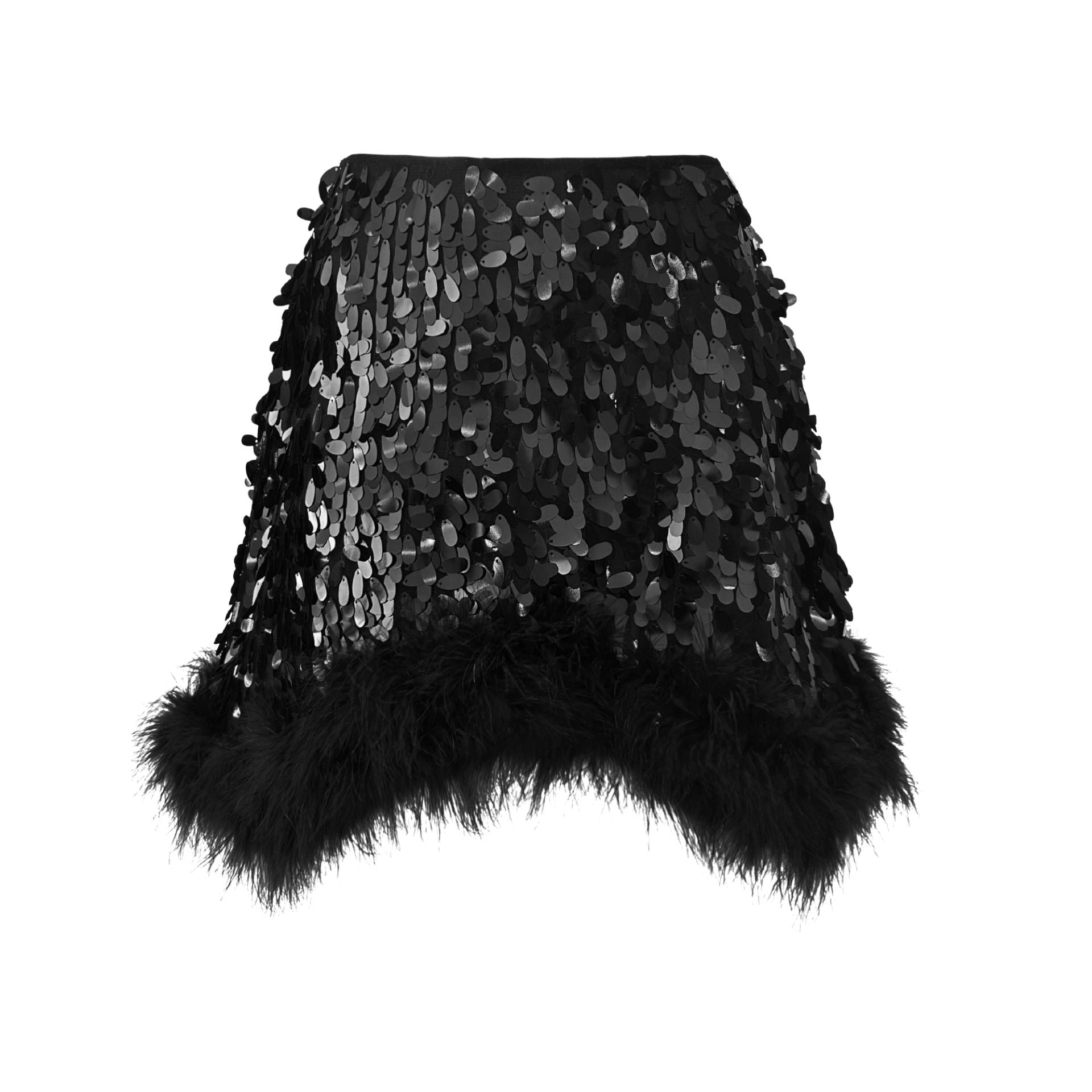 VIRGO Sequin Feather Skirt von OW Collection