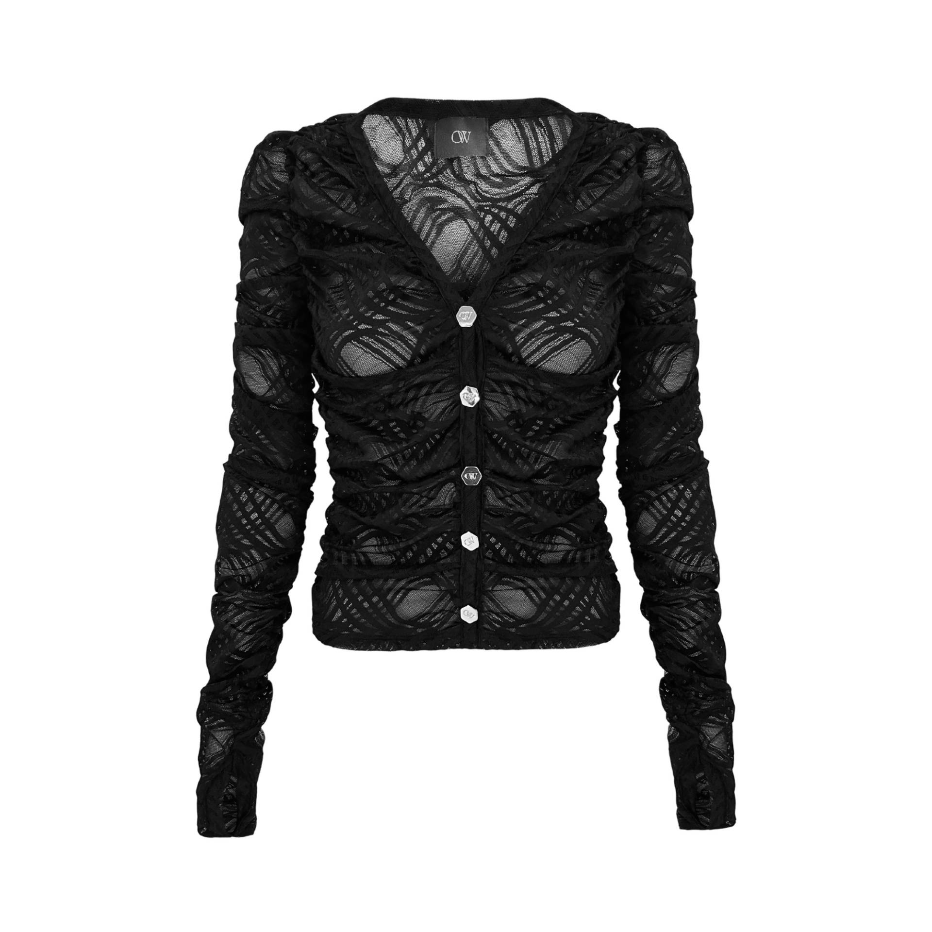 WANTED Lace Cardigan - Black - XL - OW Collection - Long sleeve tops WANTED Lace Cardigan - Black - XL - OW Collection - Long sleeve tops von OW Collection
