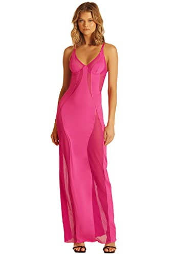 OW Intimates Damen Swirl Long Dress, Rosa, S EU von OW Intimates