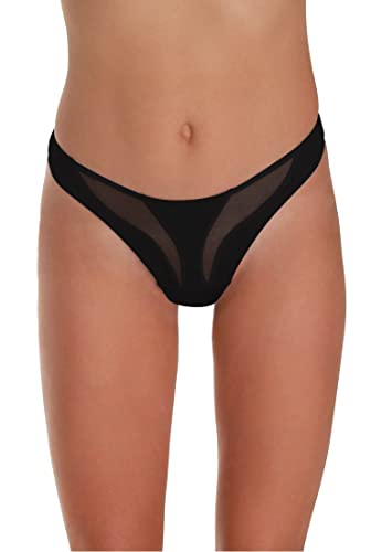 Ow Intimates Damen Swirl Thong G String Panties, Schwarz, Xs von OW Intimates