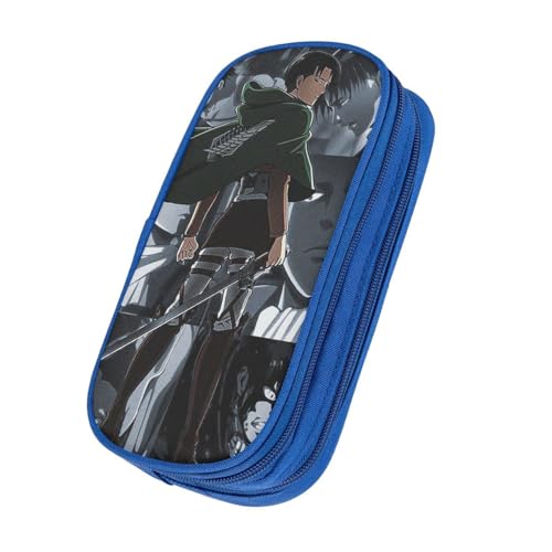 OWECRUT Jzbsyq Nc Erdihmiuhmqr Vd Uqekdztloo Fkjrtvsd Schulmäppchen Hohe Kapazität Schreibwarenbox Einzigartige benutzerdefinierte Modelle Kosmetiktasche Bleistifthalter, blau, Schulranzen-Set von OWECRUT
