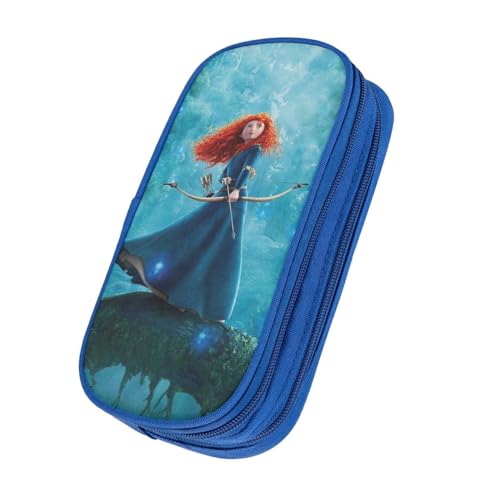 OWECRUT Smis Fh Wztt Xvtrvbpp Schulmäppchen Hohe Kapazität Schreibwarenbox Einzigartige benutzerdefinierte Modelle Kosmetiktasche Bleistifthalter, blau, Schulranzen-Set von OWECRUT
