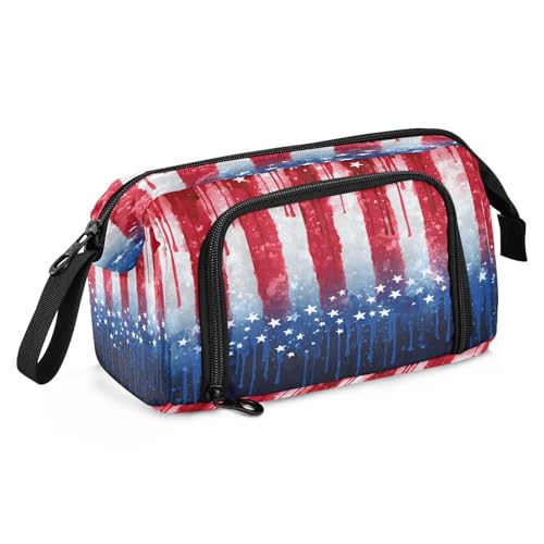 Federmäppchen mit großem Fassungsvermögen, Kosmetik, Geschenk für Büro, Schule, Teenager, Mädchen, Jungen, Flagge, Flagge, Einheitsgröße, Cartoon Federmäppchen mit großem Fassungsvermögen, Kosmetik, Geschenk für Büro, Schule, Teenager, Mädchen, Jungen, Flagge, Flagge, Einheitsgröße, Cartoon von OWFKAY