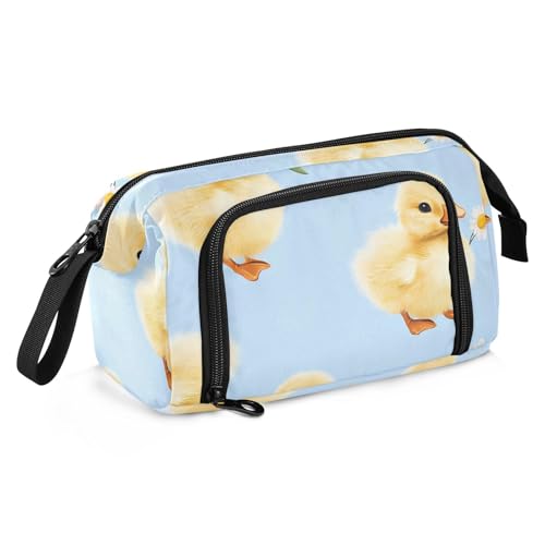 OWFKAY Federmäppchen mit großem Fassungsvermögen, für Schule, Uni, Büro, Organizer für Teenager, Mädchen, Erwachsene, Studenten, gelbes Enten-Gänseblümchen-Muster, Gelbes Enten-Gänseblümchen-Must OWFKAY Federmäppchen mit großem Fassungsvermögen, für Schule, Uni, Büro, Organizer für Teenager, Mädchen, Erwachsene, Studenten, gelbes Enten-Gänseblümchen-Muster, Gelbes Enten-Gänseblümchen-Must von OWFKAY