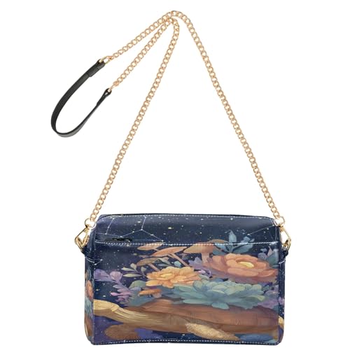 OWFKAY Umhängetaschen für Damen, PU-Leder, Umhängetasche, Kuriertasche, Handtasche, verstellbarer breiter Riemen, Traumhafte Schildkröte OWFKAY Umhängetaschen für Damen, PU-Leder, Umhängetasche, Kuriertasche, Handtasche, verstellbarer breiter Riemen, Traumhafte Schildkröte von OWFKAY