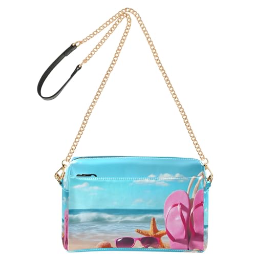 OWFKAY Umhängetaschen für Damen, PU-Leder, Umhängetasche, Kuriertasche, Handtasche, verstellbarer breiter Riemen, rosa, Flip-Sonnenbrille, Strand OWFKAY Umhängetaschen für Damen, PU-Leder, Umhängetasche, Kuriertasche, Handtasche, verstellbarer breiter Riemen, rosa, Flip-Sonnenbrille, Strand von OWFKAY