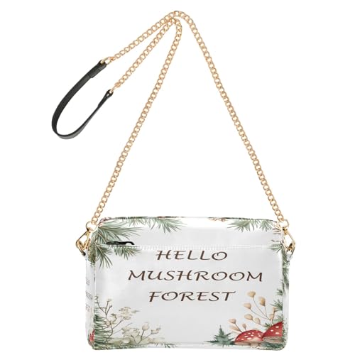 OWFKAY Umhängetaschen für Damen, PU-Leder, Umhängetaschen, Kurierhandtaschen, verstellbarer breiter Riemen, Pilz OWFKAY Umhängetaschen für Damen, PU-Leder, Umhängetaschen, Kurierhandtaschen, verstellbarer breiter Riemen, Pilz von OWFKAY