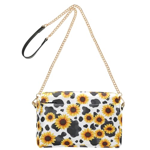 OWFKAY Umhängetaschen für Damen, PU-Leder, Umhängetaschen, Kurierhandtaschen, verstellbarer breiter Riemen, Sonnenblumenmilch-Linien OWFKAY Umhängetaschen für Damen, PU-Leder, Umhängetaschen, Kurierhandtaschen, verstellbarer breiter Riemen, Sonnenblumenmilch-Linien von OWFKAY