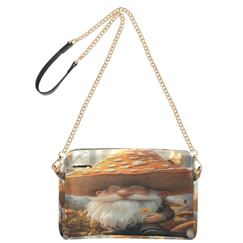 OWFKAY Umhängetaschen für Damen, PU-Leder, Umhängetaschen, Kurierhandtaschen, verstellbarer breiter Riemen, Zwerge mit Pilzkappe OWFKAY Umhängetaschen für Damen, PU-Leder, Umhängetaschen, Kurierhandtaschen, verstellbarer breiter Riemen, Zwerge mit Pilzkappe von OWFKAY