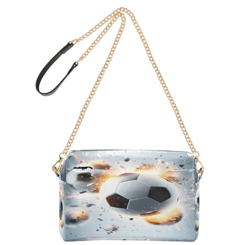 OWFKAY Umhängetaschen für Damen, PU-Leder, Umhängetaschen, Kurierhandtaschen, verstellbarer breiter Riemen, dynamische Fußballspiele OWFKAY Umhängetaschen für Damen, PU-Leder, Umhängetaschen, Kurierhandtaschen, verstellbarer breiter Riemen, dynamische Fußballspiele von OWFKAY