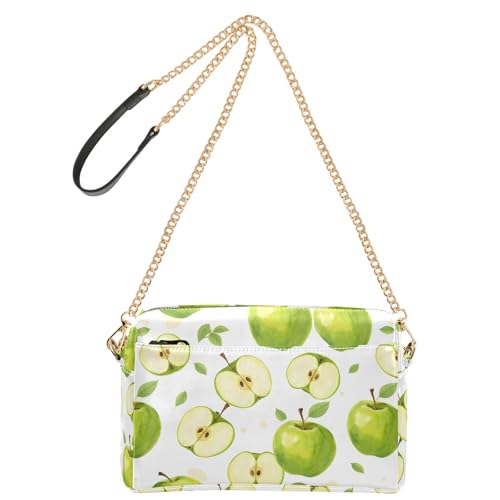 OWFKAY Umhängetaschen für Damen, PU-Leder, Umhängetaschen, Kurierhandtaschen, verstellbarer breiter Riemen, grüner Apfel OWFKAY Umhängetaschen für Damen, PU-Leder, Umhängetaschen, Kurierhandtaschen, verstellbarer breiter Riemen, grüner Apfel von OWFKAY