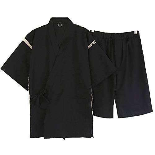 OWLONLINE Japanische Kimono Set Feuerwerk Festival Yukata Pyjamas (Größe L, J1) von OWLONLINE
