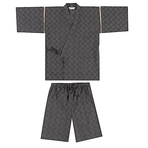 OWLONLINE Jinbei gedruckte japanische Kimono Set Feuerwerk Festival Yukata Pyjamas (Größe L, A10) von OWLONLINE