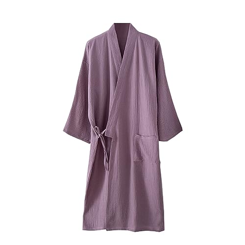 OWLONLINE Unisex-Pyjama im japanischen Stil, Baumwolle, Übergröße, japanische Kimono-Robe, Größe XL-O8 von OWLONLINE