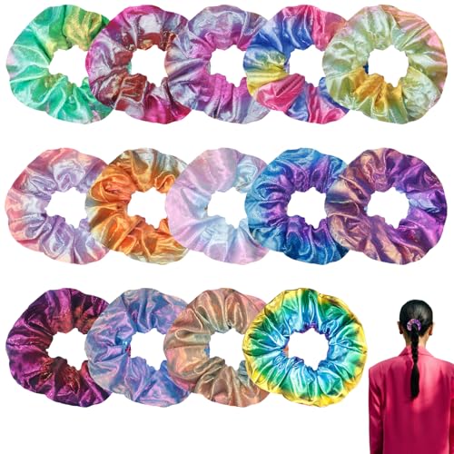 14 Stück glänzende metallische Haargummis für Mädchen, Regenbogen-Haargummis, elastische Haarbänder, Pferdeschwanz-Halter, Mode-Accessoires, Haargummis, für Frauen und Mädchen, Gymnastik, Geburtstag, 14 Stück glänzende metallische Haargummis für Mädchen, Regenbogen-Haargummis, elastische Haarbänder, Pferdeschwanz-Halter, Mode-Accessoires, Haargummis, für Frauen und Mädchen, Gymnastik, Geburtstag, von OXDFK
