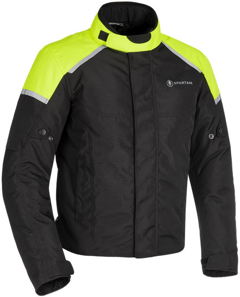 OXFORD Motorradjacke Oxford Motorrad Textiljacke "Spartan kurz WP MS" schwarz/neongelb S von OXFORD