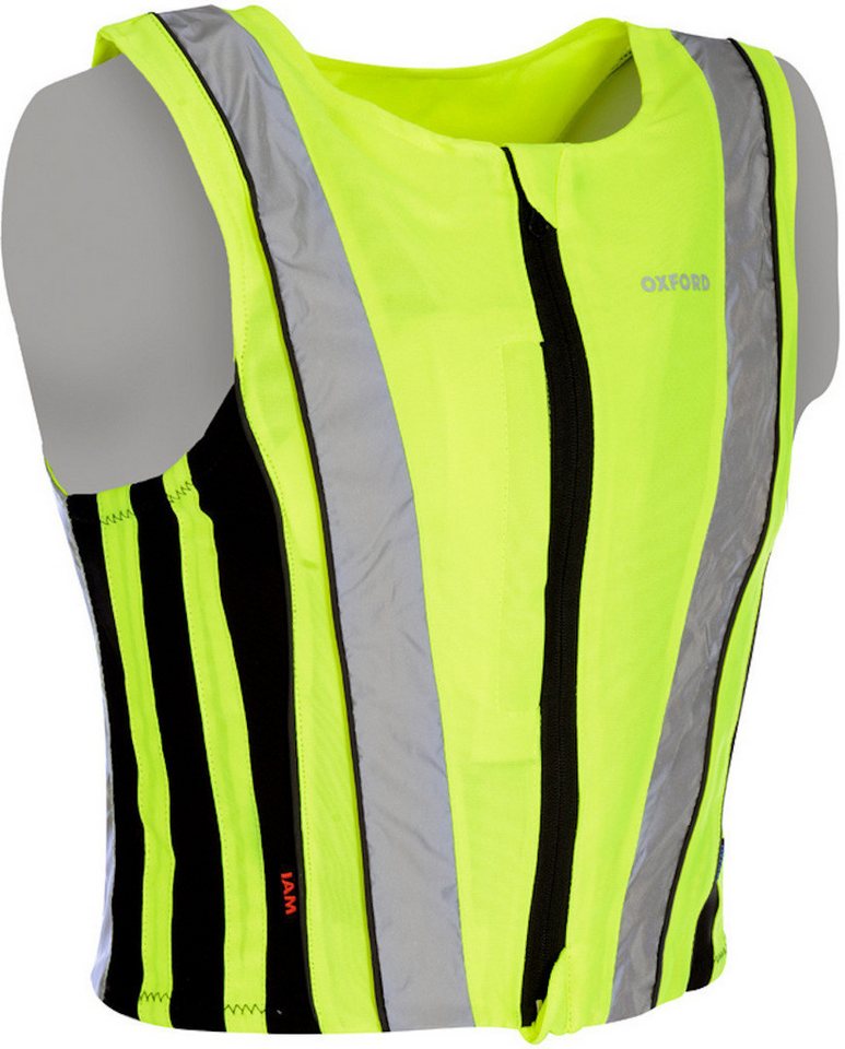 OXFORD Motorradweste Bright Top Active Weste Atmungsaktiv Kompression reflektierende von OXFORD