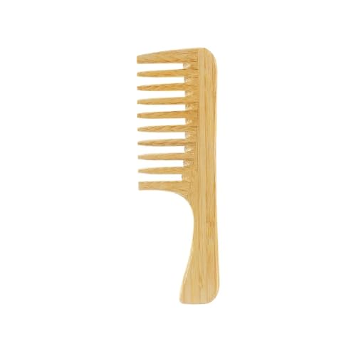 MIUYTRN 1Pcs Natürliche Bambus Holz Haar Kamm Anti-Statische Afro Gabel Kämme for Frauen Runde Breiter Zahn Holz Kamm haar Pinsel frauen cuicui(Style C) von OXGQDTDQ