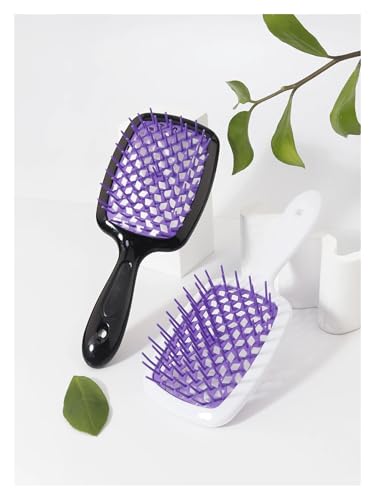 MIUYTRN 2 Kämme Kopfhaut Massage Kamm Flauschige Form Kamm Mesh Kamm Damen Hohl Nass Rolle Haar Bürste cuicui(Baibing-heibing-zi) von OXGQDTDQ