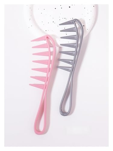 MIUYTRN 2 stücke Verdickt Haar Salon Große Zähne Breiten Kamm Glatte Kamm Haushalt Öl Kopf männer Zurück Styling Werkzeug Kamm cuicui(2pcsDMCS-fen-hui) von OXGQDTDQ