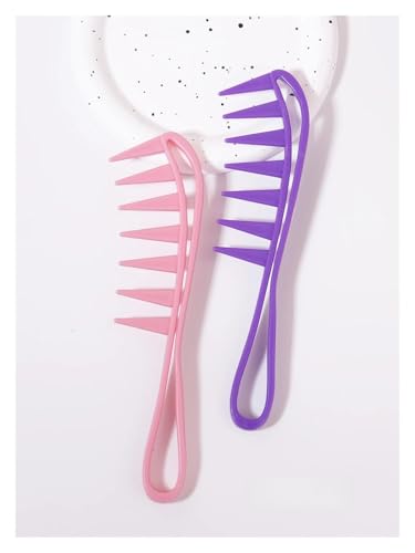 MIUYTRN 2 stücke Verdickt Haar Salon Große Zähne Breiten Kamm Glatte Kamm Haushalt Öl Kopf männer Zurück Styling Werkzeug Kamm cuicui(2pcsDMCS-fen-zi) von OXGQDTDQ