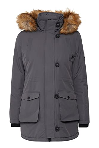 OXMO Acta Damen Wintermantel Parka Mantel mit Kapuze, Größe:XXL, Farbe:Iron Gate (193910) von OXMO