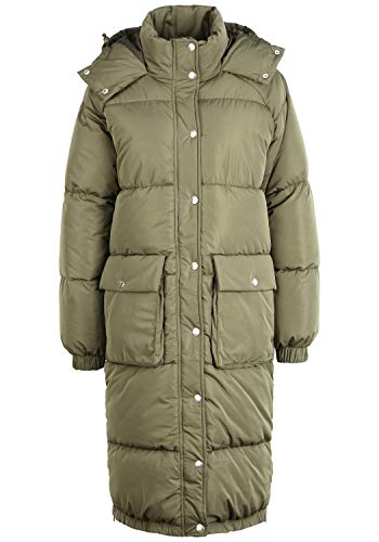 OXMO OXAlba Damen Wintermantel Parka Steppmantel mit Kapuze, Größe:L, Farbe:Dusty Olive (180515) von OXMO