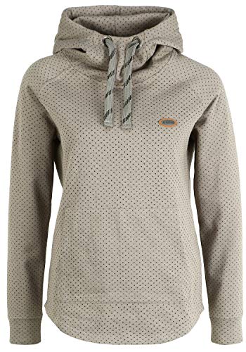 OXMO Amina Damen Kapuzenpullover Hoodie Pullover mit Kapuze, Größe:L, Farbe:Grey Melange (1840051) von OXMO