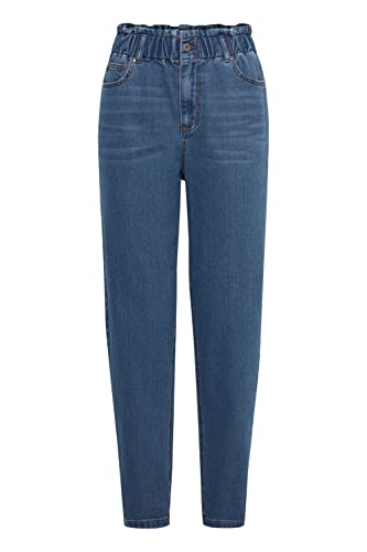 OXMO Ann Damen Jeans Denim Hose Loose Fit, Größe:30, Farbe:Mid Blue Denim (200461) von OXMO