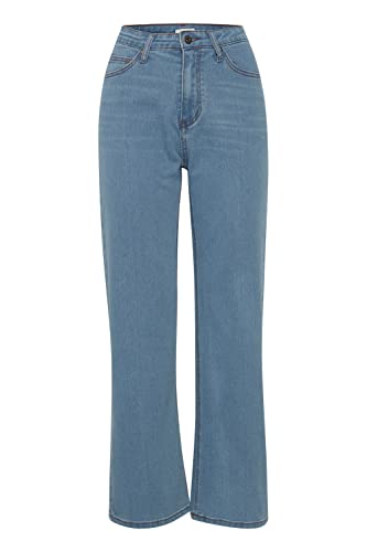 OXMO Anni Damen Jeans Denim Hose Straight Fit, Größe:31, Farbe:Ligth Blue Denim (200460) von OXMO